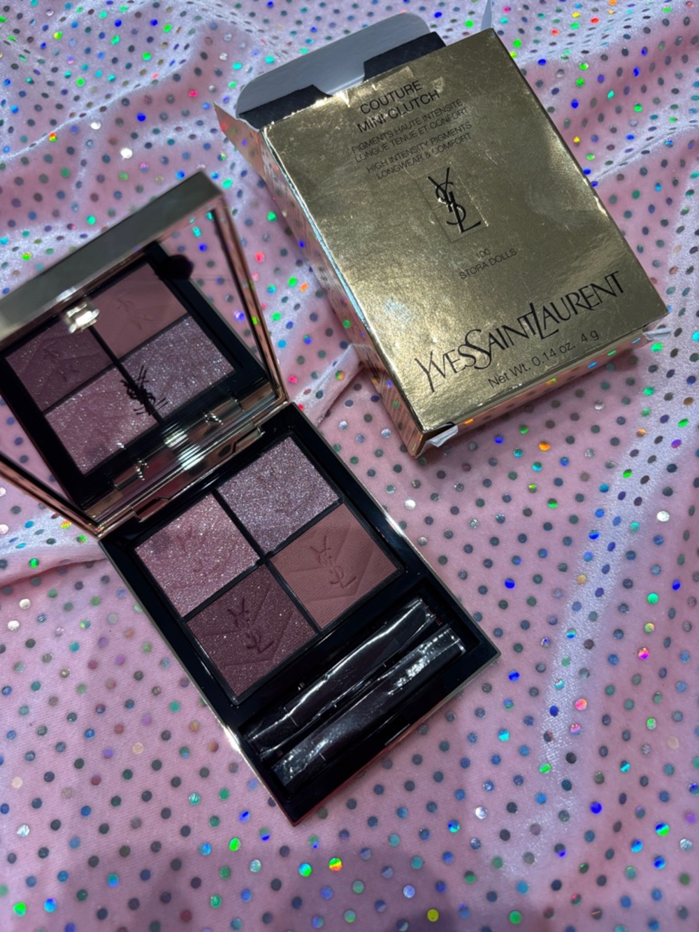 Yves Saint Laurent Pink Mauve Eyeshadow Quad